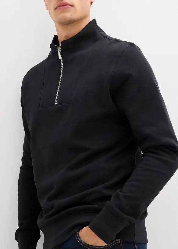 Sweater met schipperskraag van puur biologisch katoen, bonprix