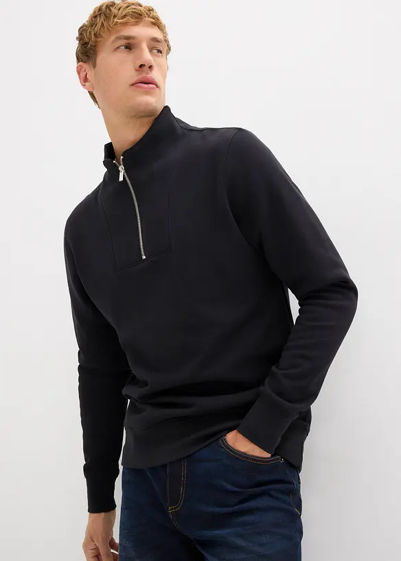 Sweater met schipperskraag van puur biologisch katoen, bonprix