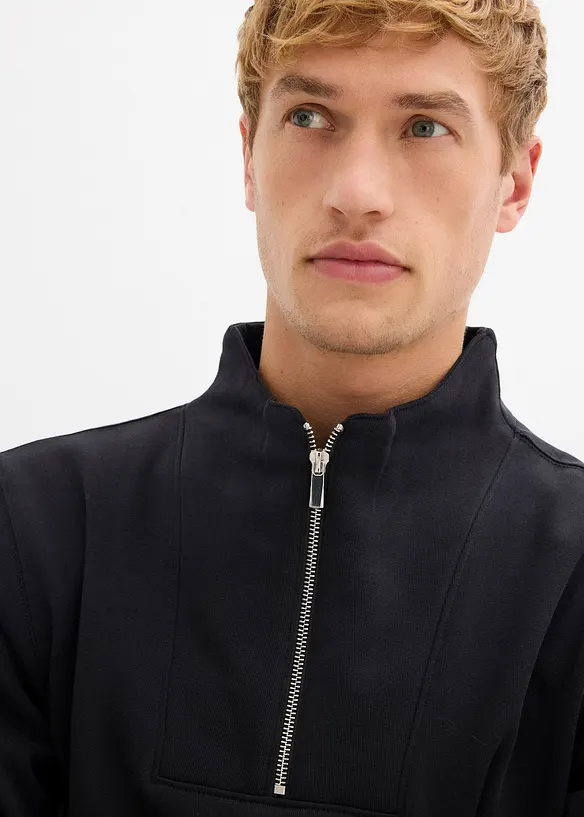 Sweater met schipperskraag van puur biologisch katoen, bonprix