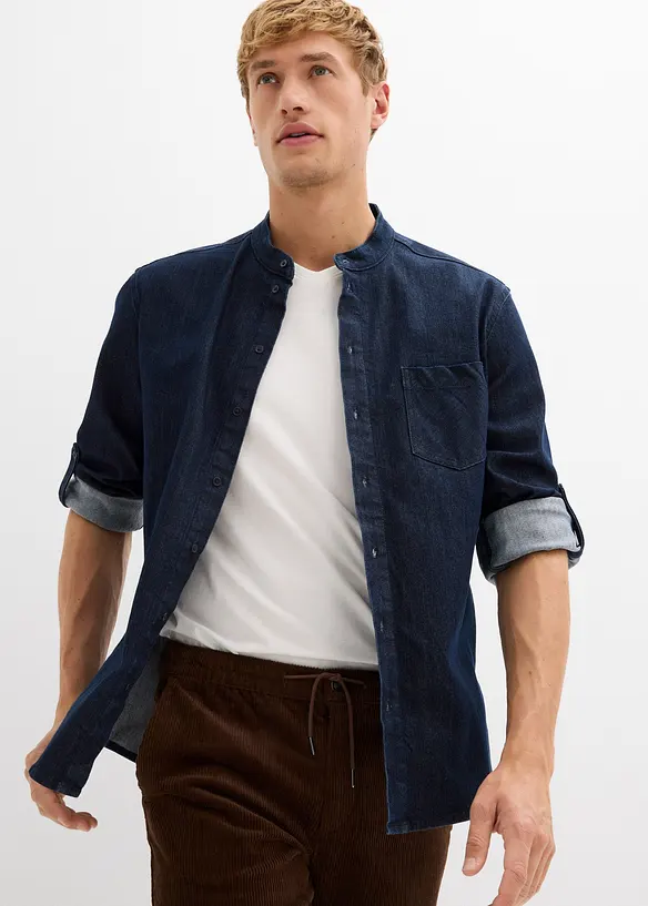 Spijkeroverhemd in slim fit, bonprix