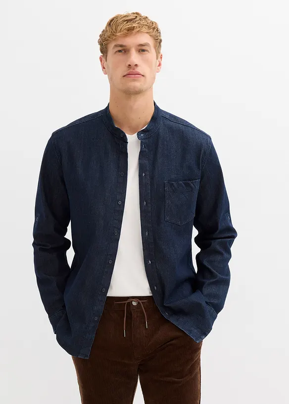 Spijkeroverhemd in slim fit, bonprix