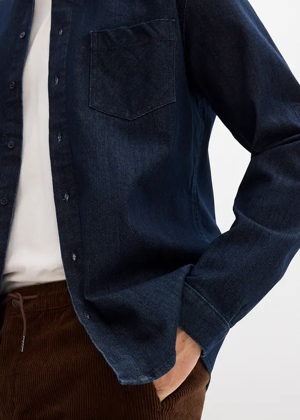 Spijkeroverhemd in slim fit, bonprix