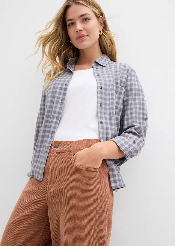 Corduroy broek in barrel model, bonprix