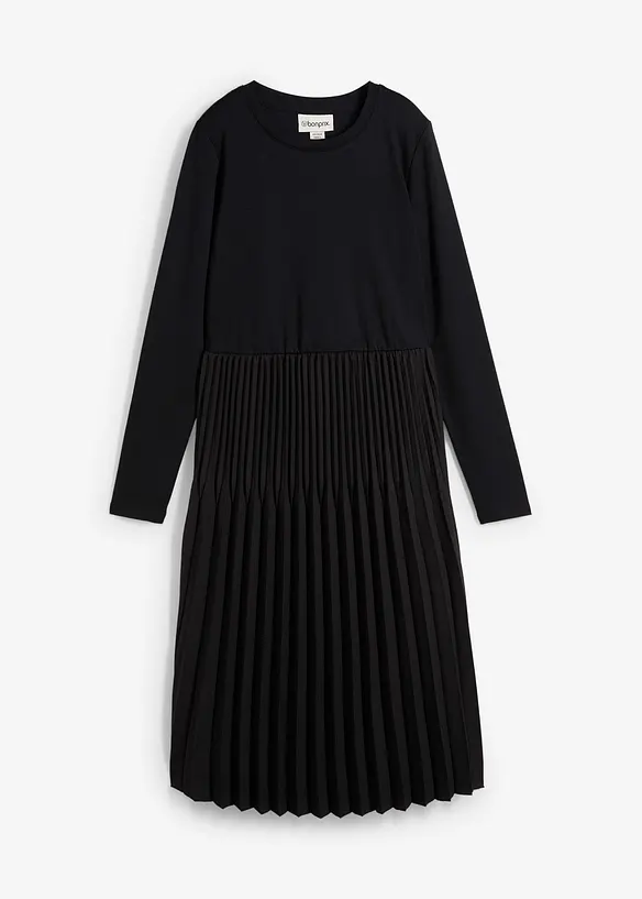 Midi jurk in een viscosemix, bonprix
