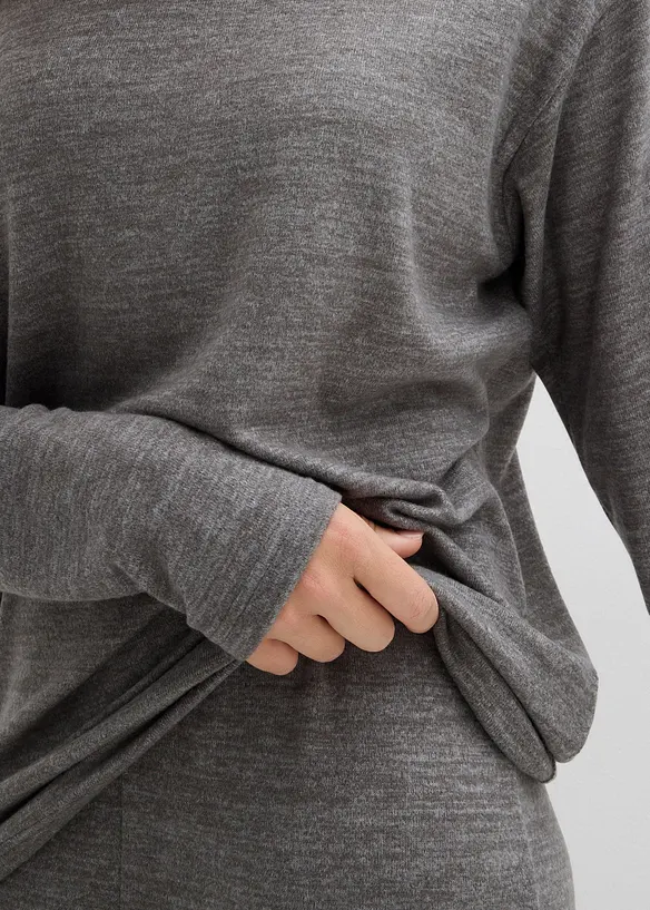 Lange sweater in een gebreide look, bonprix