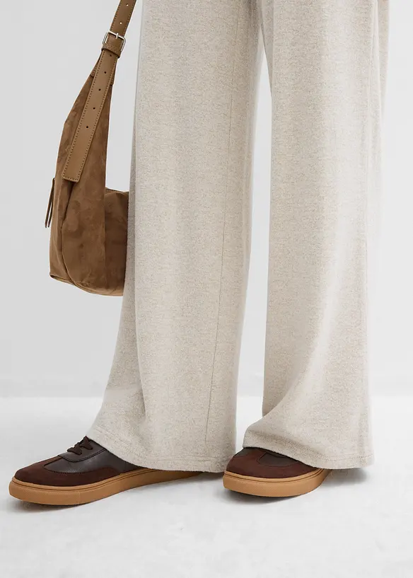Palazzo broek in een gebreide look, bonprix