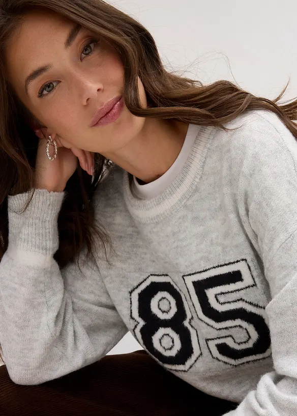 Oversized trui met oversized schouders, bonprix