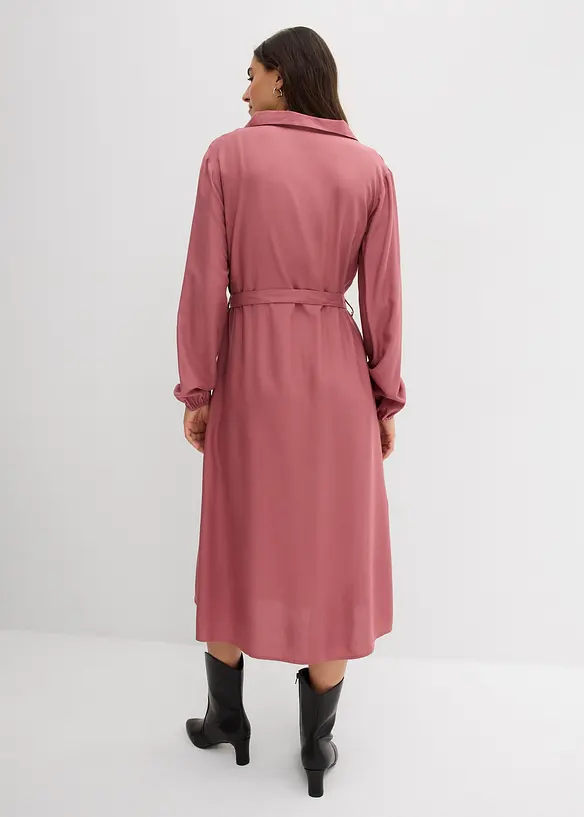 Midi jurk van soepele viscose, bonprix