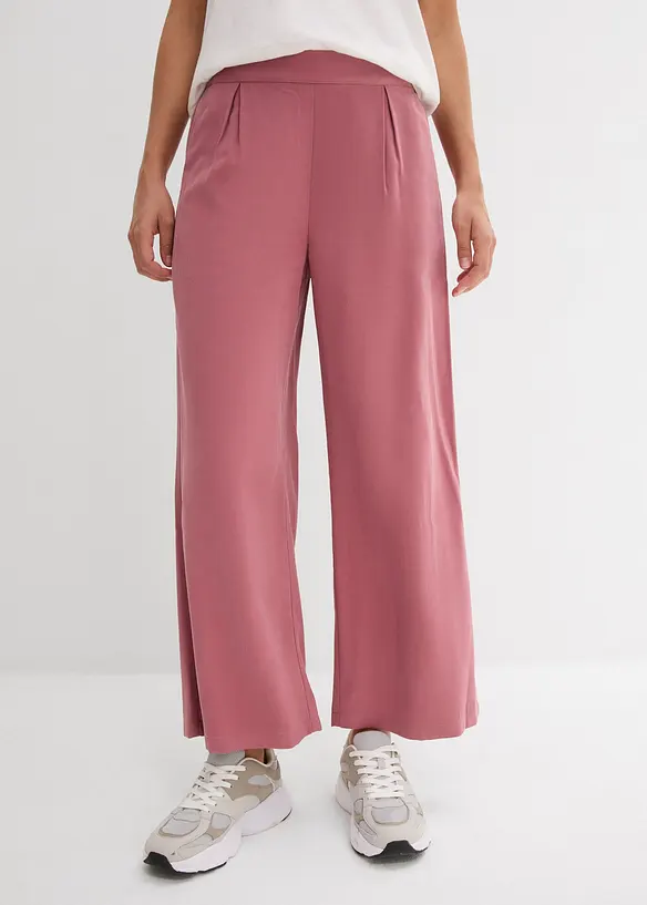 Cropped broek van zachte viscose mix, bonprix