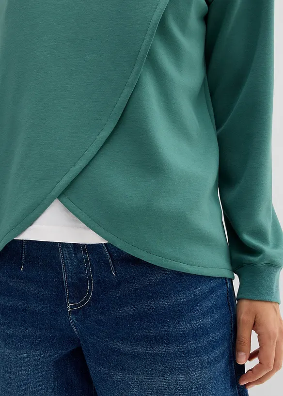 Sweater van een zachte viscosemix, bonprix
