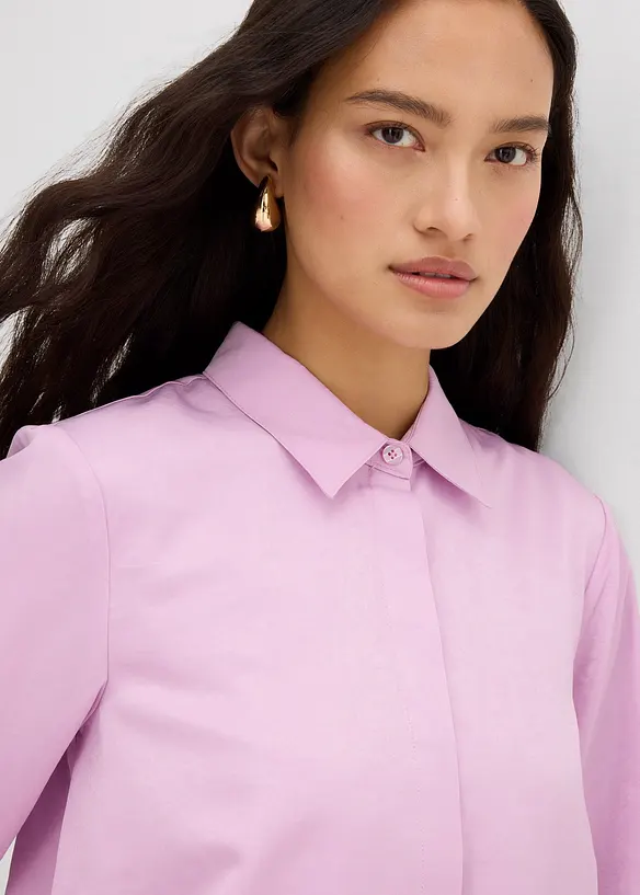 Satijnen blouse in een viscosemix, bonprix