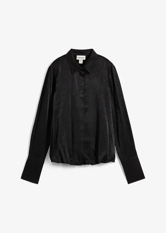 Satijnen blouse in een viscosemix, bonprix