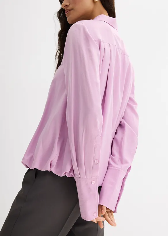 Satijnen blouse in een viscosemix, bonprix