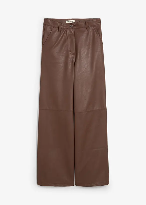 Imitatieleren broek, bonprix