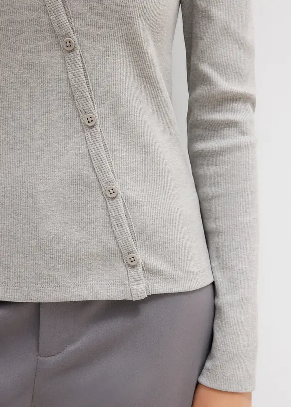 Geribde longsleeve, bonprix