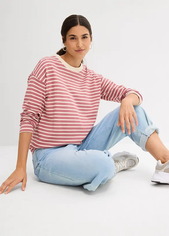 Longsleeve van zwaar katoen, bonprix
