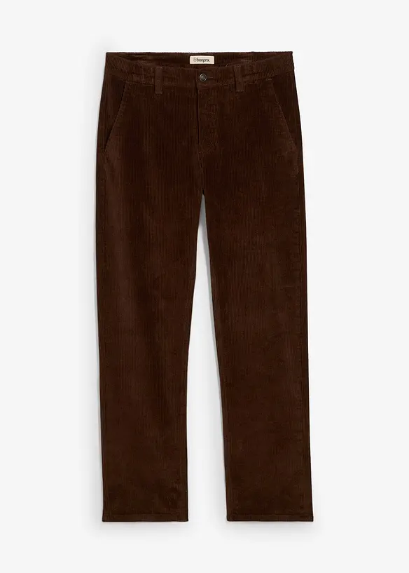 Relaxed fit stretch corduroy broek, straight, bonprix