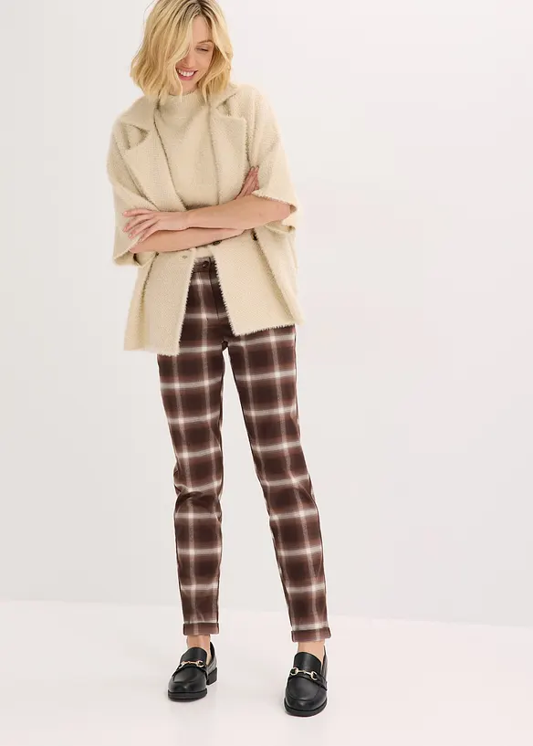 Geruite broek met turn-ups, bonprix