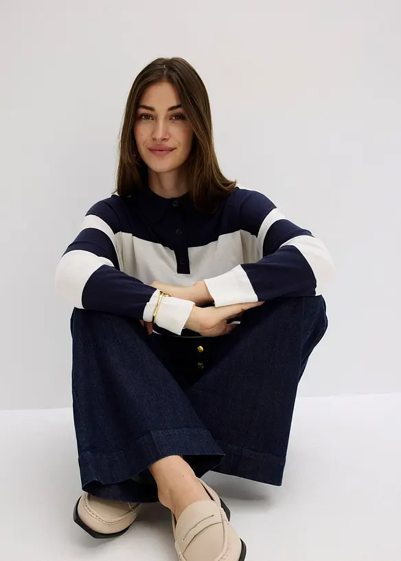 Flared jeans, high waist, bonprix