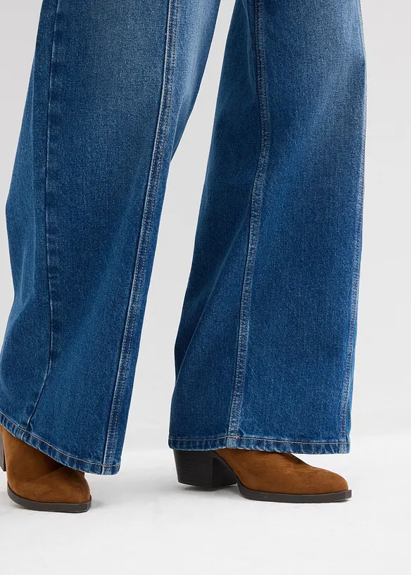 Wide leg jeans high waist, bonprix