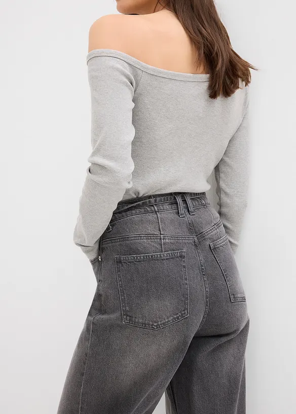 Wide leg jeans high waist, bonprix
