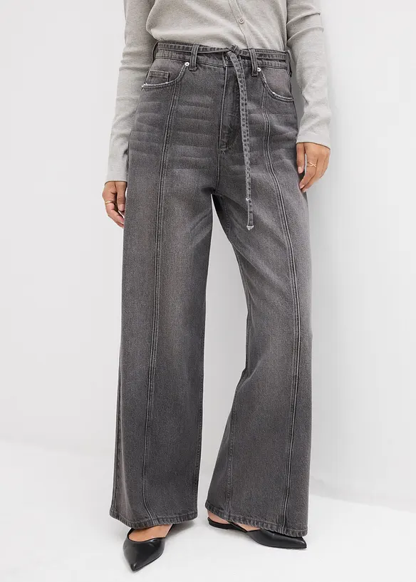 Wide leg jeans high waist, bonprix