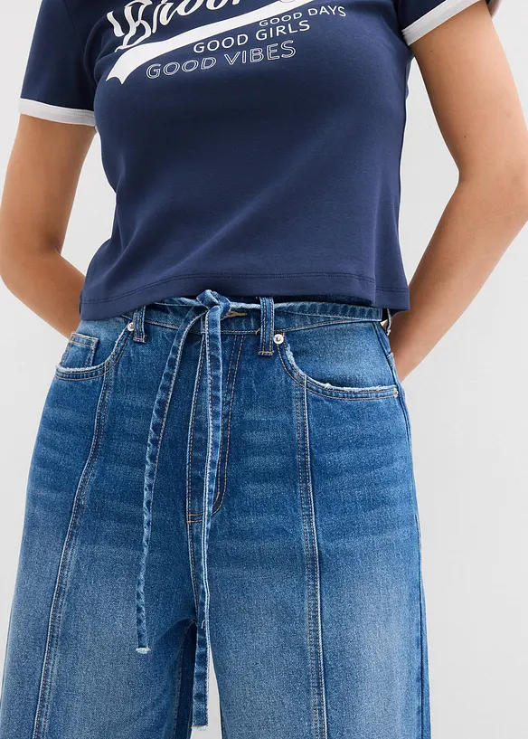 Wide leg jeans high waist, bonprix