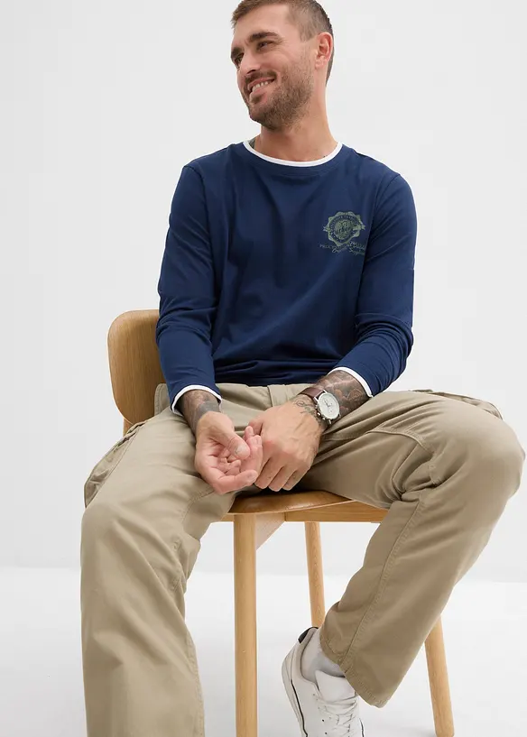 Longsleeve in 2-in-1 look, bonprix