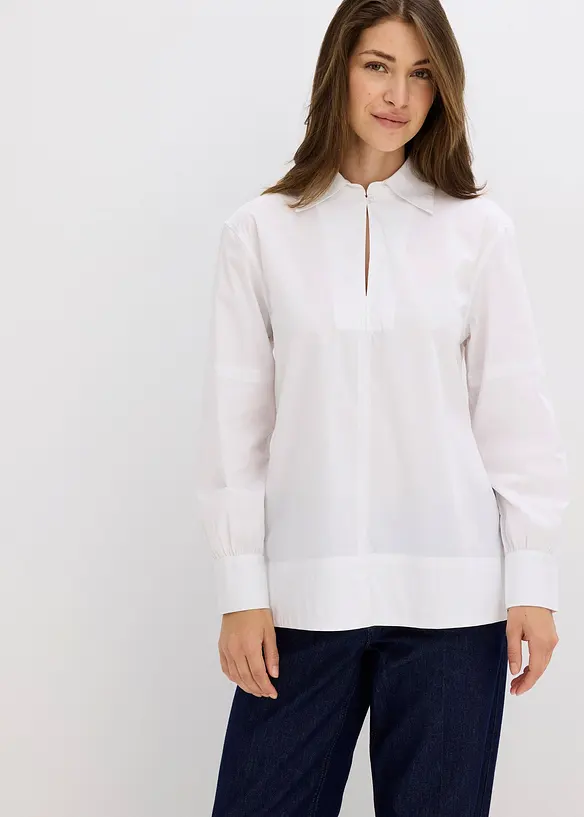 Oversized blouse met volumineuze mouwen, bonprix