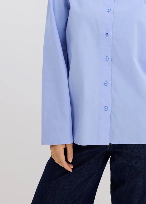 Overhemdblouse van katoen, bonprix