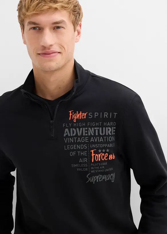Troyer sweater van puur katoen, bonprix