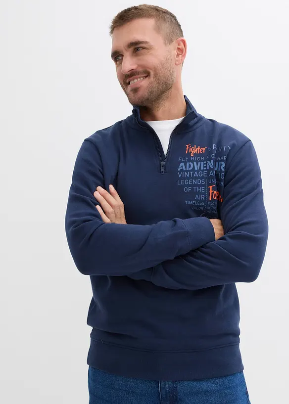 Troyer sweater van puur katoen, bonprix