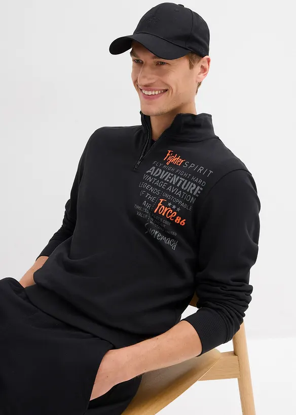 Troyer sweater van puur katoen, bonprix