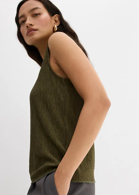 Blouse van gestructureerde crinkle, bonprix