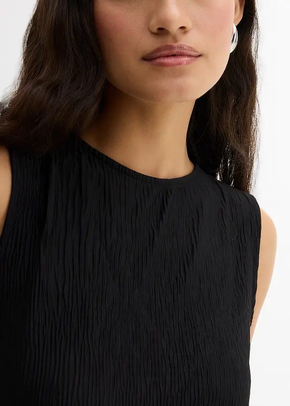 Blouse van gestructureerde crinkle, bonprix