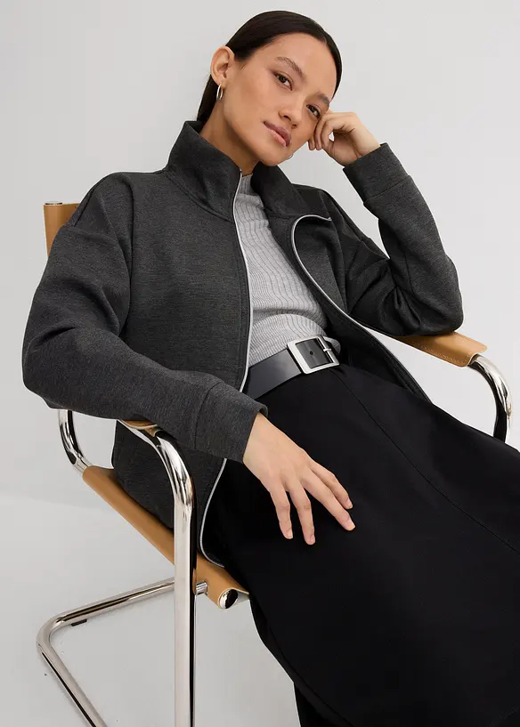 Oversized jas van viscose-mix, bonprix