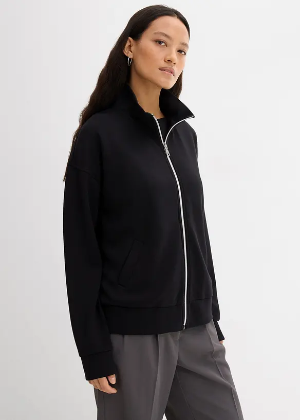 Oversized jas van viscose-mix, bonprix
