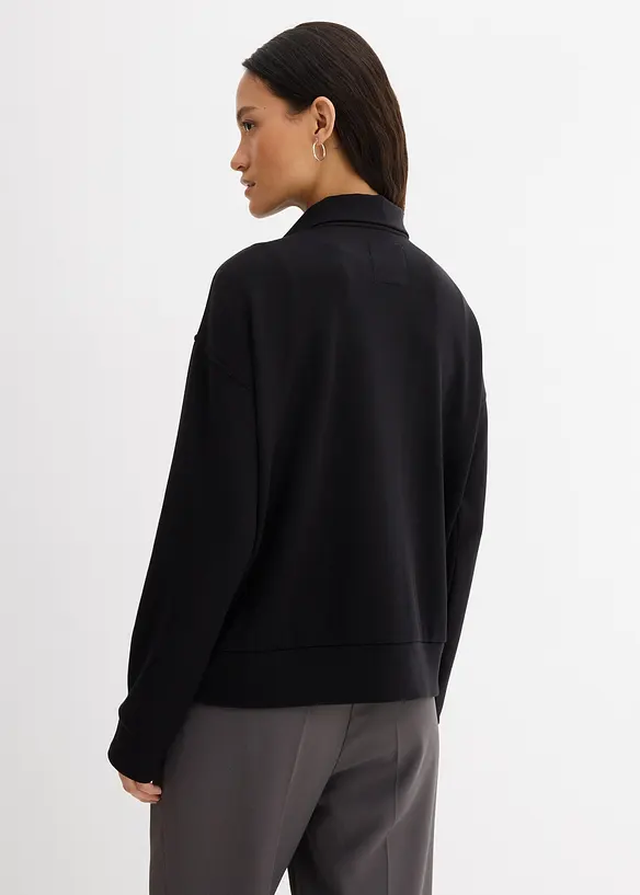 Oversized jas van viscose-mix, bonprix