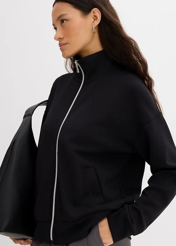 Oversized jas van viscose-mix, bonprix