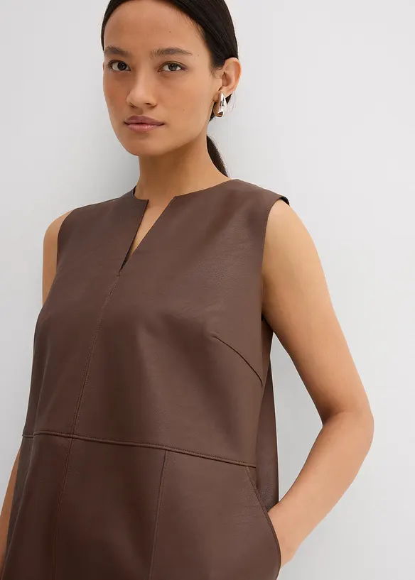 Imitatieleren jurk, bonprix