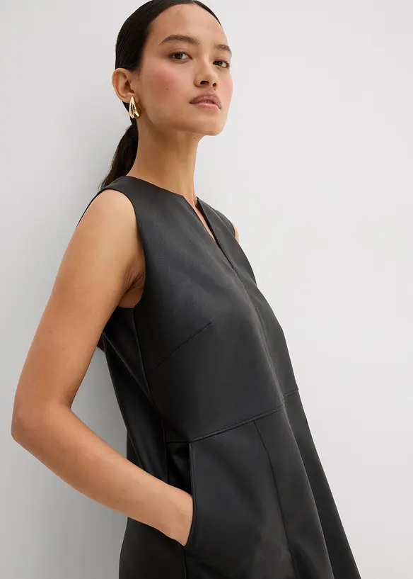 Imitatieleren jurk, bonprix