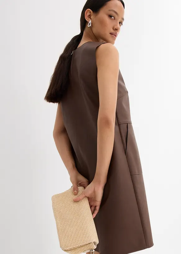 Imitatieleren jurk, bonprix