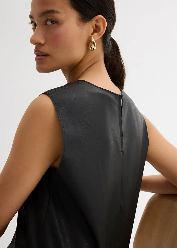 Imitatieleren jurk, bonprix