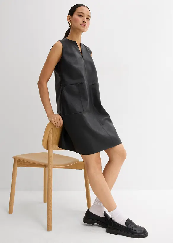 Imitatieleren jurk, bonprix