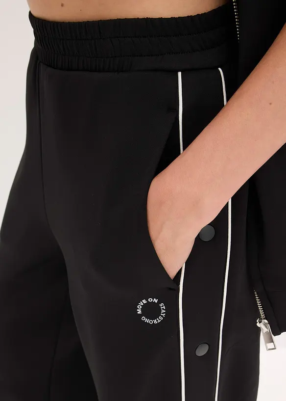 Joggingbroek met knopen, sneldrogend, bonprix