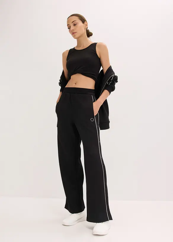Joggingbroek met knopen, sneldrogend, bonprix