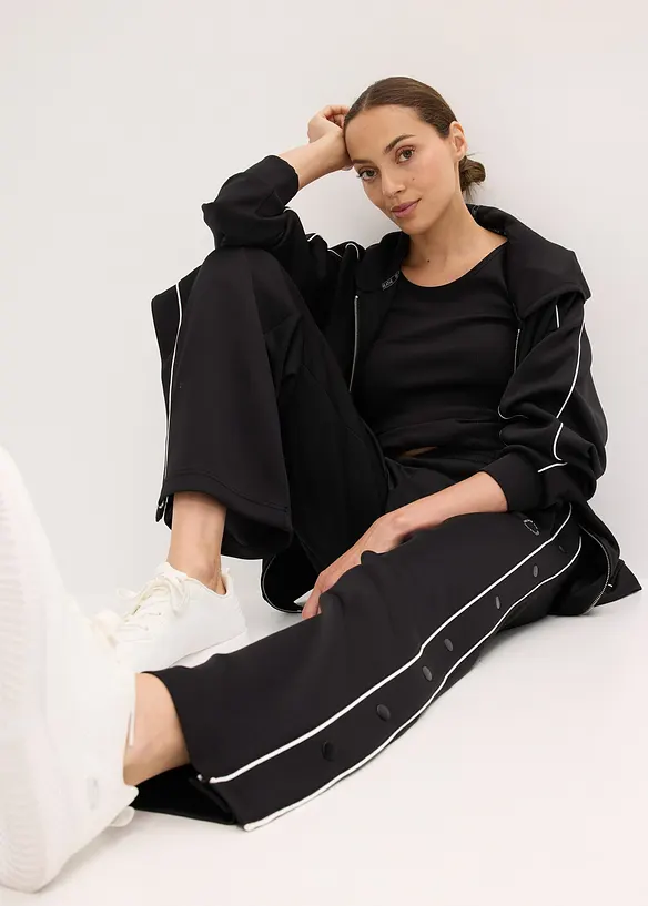 Joggingbroek met knopen, sneldrogend, bonprix