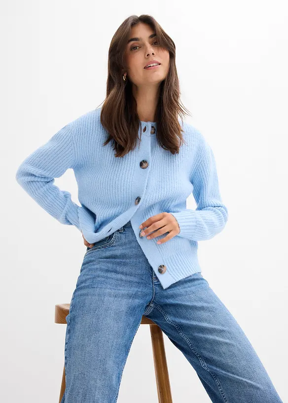 High waist mom jeans, cropped, bonprix