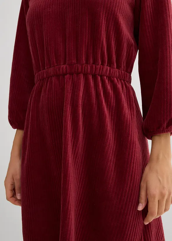 Jurk van jersey corduroy, bonprix