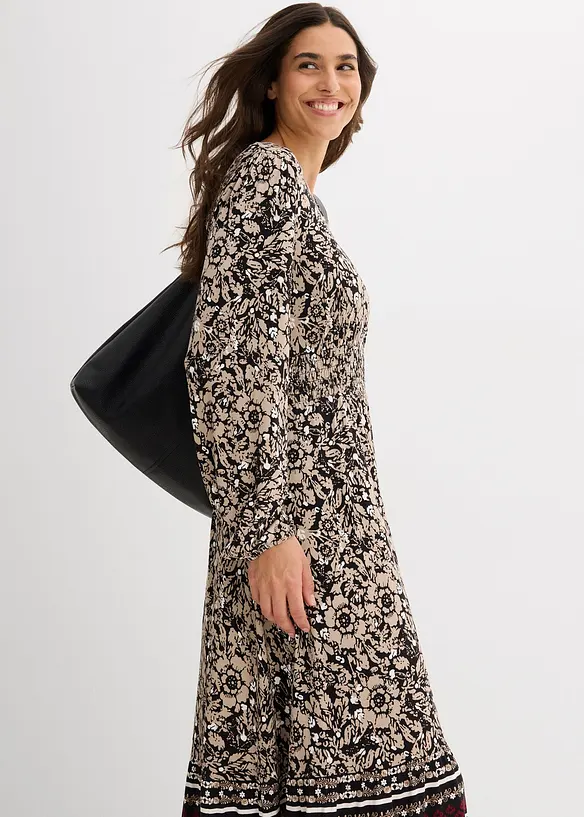 Maxi jurk van een zachte viscose-elastanmix, bonprix